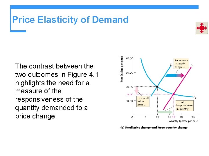 Price Elasticity of Demand The contrast between the two outcomes in Figure 4. 1