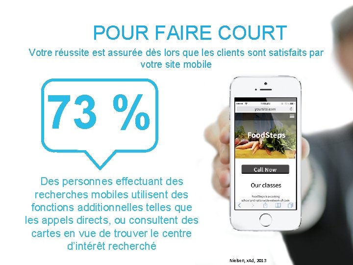 POUR FAIRE COURT Votre réussite est assurée dès lors que les clients sont satisfaits