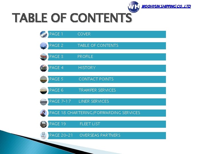 TABLE OF CONTENTS PAGE 1 COVER PAGE 2 TABLE OF CONTENTS PAGE 3 PROFILE