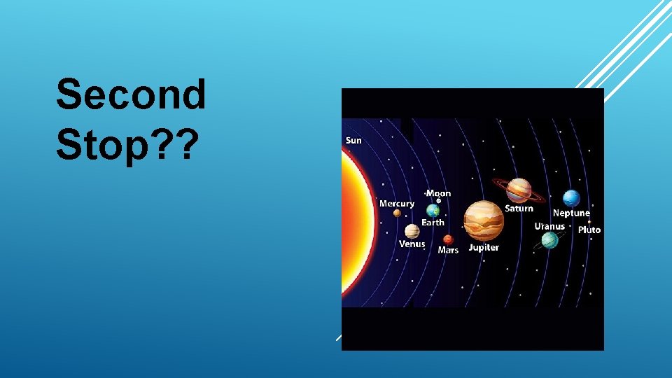 Second Stop? ? 