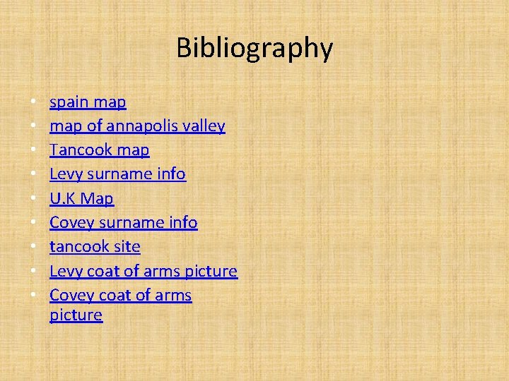 Bibliography • • • spain map of annapolis valley Tancook map Levy surname info