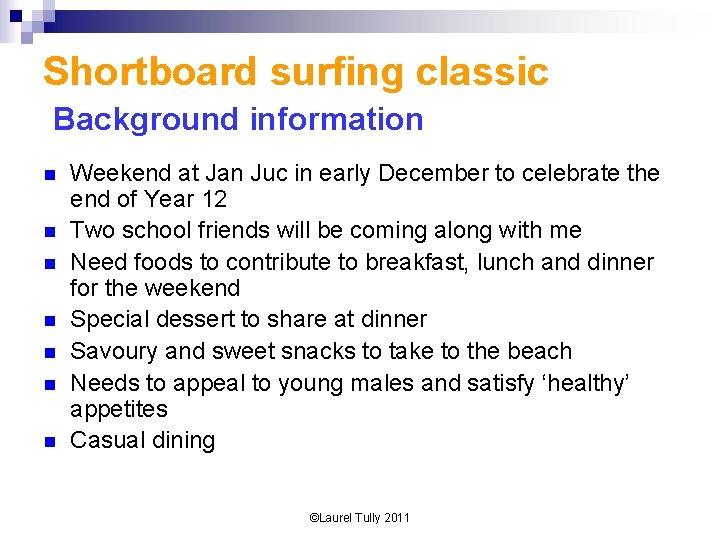 Shortboard surfing classic Background information n n n Weekend at Jan Juc in early