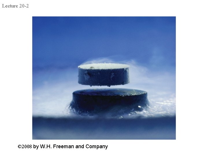 Lecture 20 -2 © 2008 by W. H. Freeman and Company 