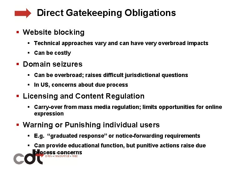Direct Gatekeeping Obligations § Website blocking § Technical approaches vary and can have very