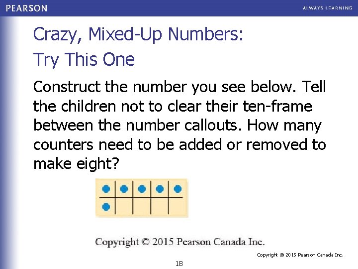 Crazy, Mixed-Up Numbers: Try This One Construct the number you see below. Tell the