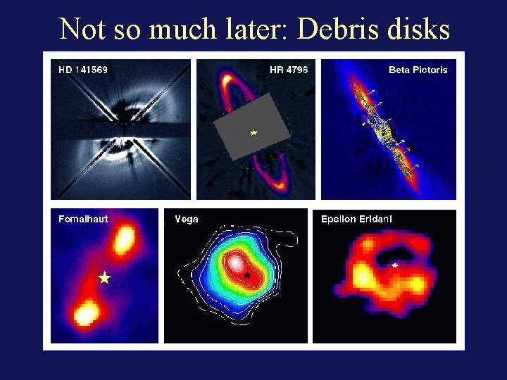 Not so much later: Debris disks 