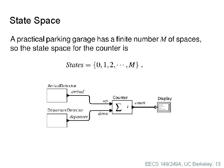 State Space EECS 149/249 A, UC Berkeley: 13 