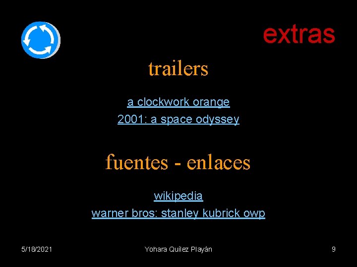 extras trailers a clockwork orange 2001: a space odyssey fuentes - enlaces wikipedia warner