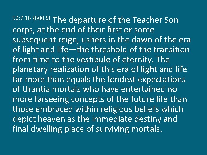 The departure of the Teacher Son corps, at the end of their first or