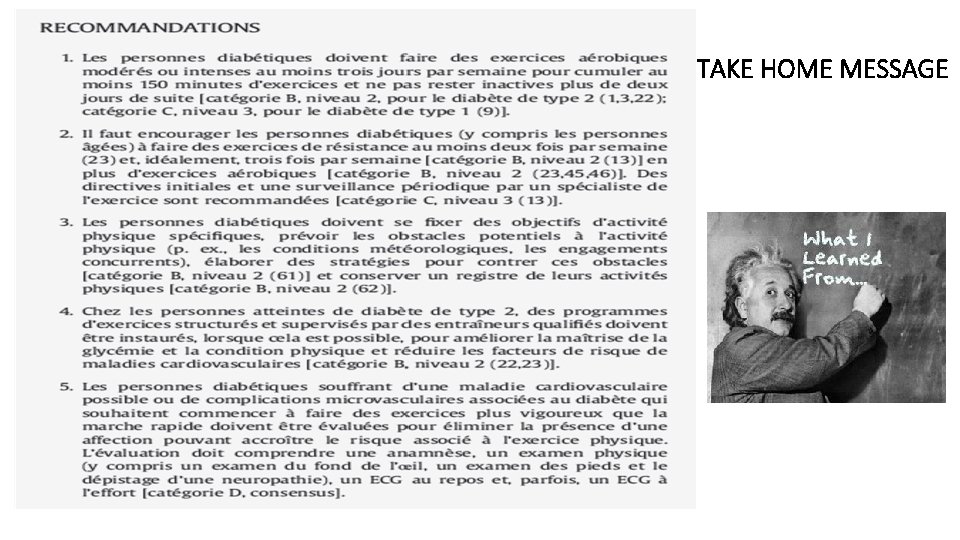 TAKE HOME MESSAGE 