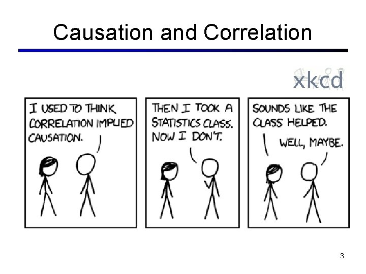 Causation and Correlation 3 