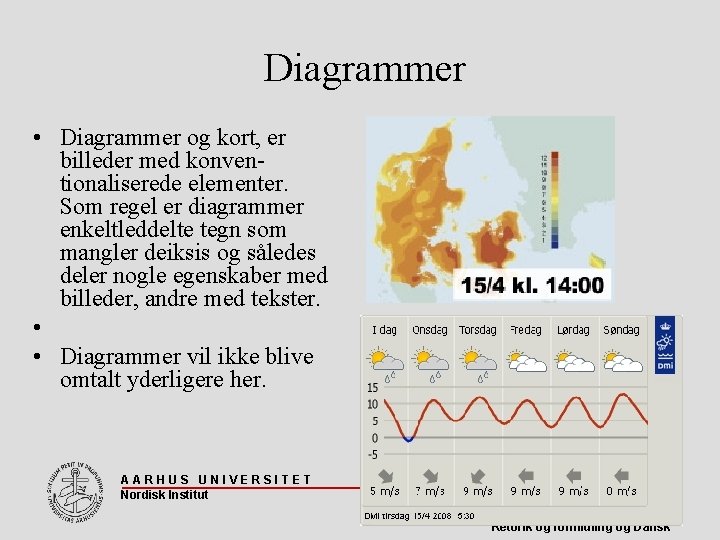 Diagrammer • Diagrammer og kort, er billeder med konventionaliserede elementer. Som regel er diagrammer