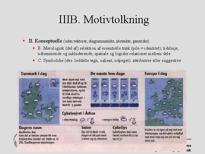 IIIB. Motivtolkning II. Konceptuelle (uden vektorer, diagrammatiske, abstrakte, generiske) B. Merologisk (del af) selektion