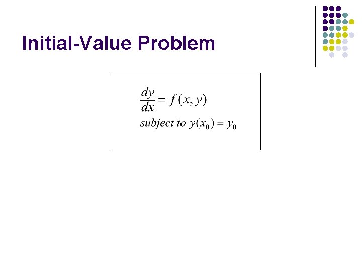 Initial-Value Problem 