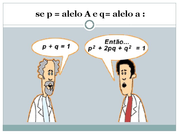se p = alelo A e q= alelo a : 