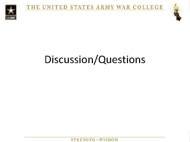 Discussion/Questions 