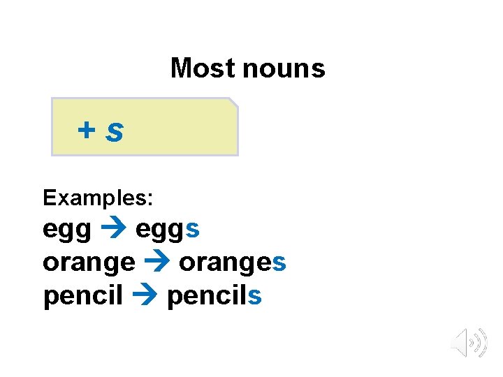 Most nouns +s Examples: eggs oranges pencils © Oxford University Press 