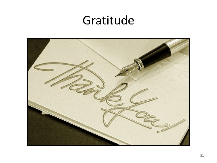 Gratitude 31 