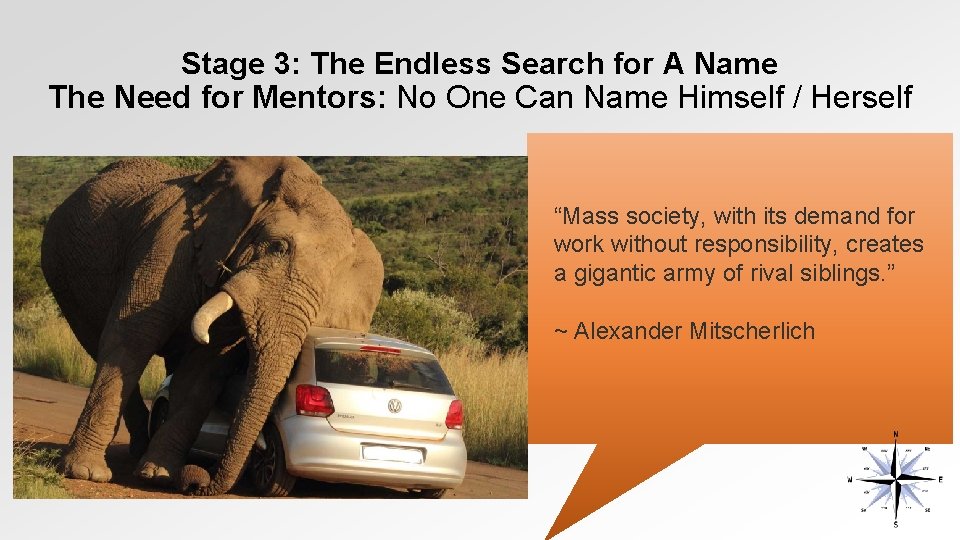 Stage 3: The Endless Search for A Name The Need for Mentors: No One