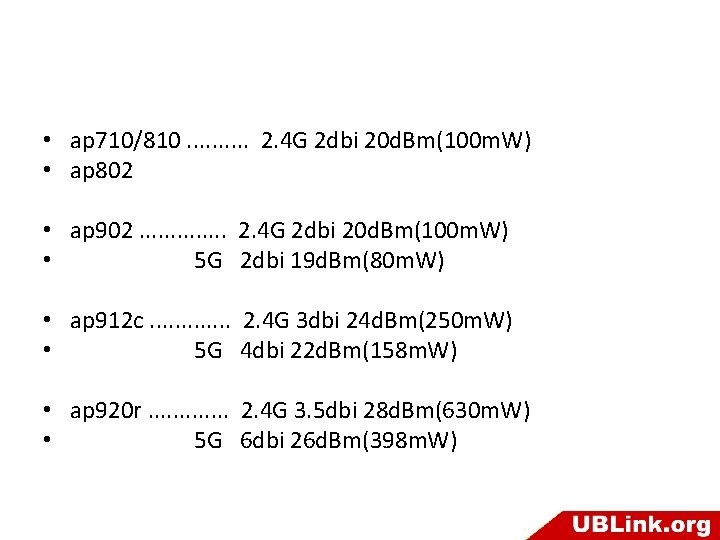  • ap 710/810. . 2. 4 G 2 dbi 20 d. Bm(100 m.