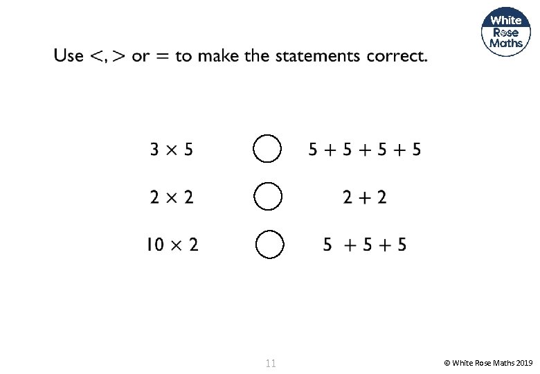 11 © White Rose Maths 2019 