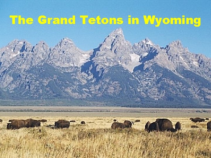 The Grand Tetons in Wyoming 