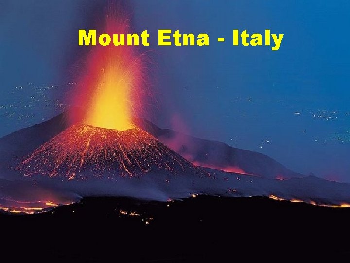 Mount Etna - Italy 