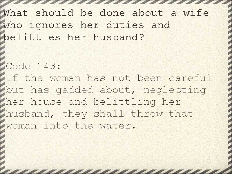 What should be done about a wife who ignores her duties and belittles her