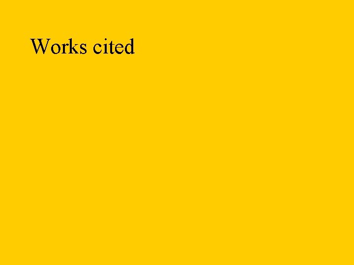 Works cited 