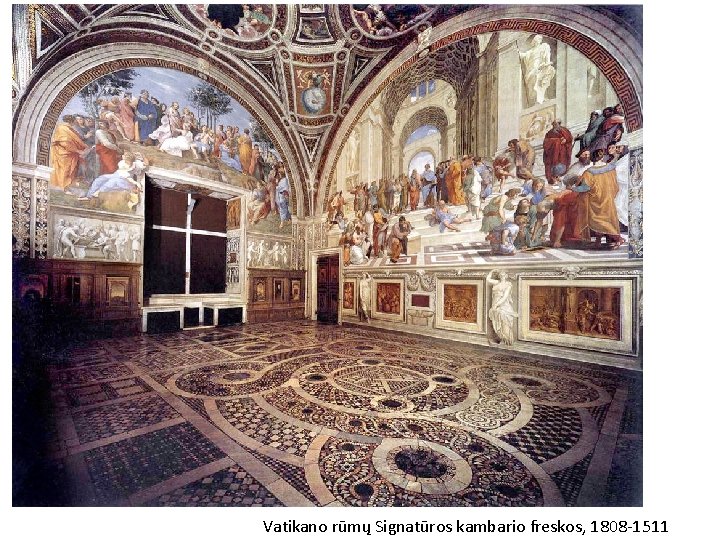 Vatikano rūmų Signatūros kambario freskos, 1808 -1511 