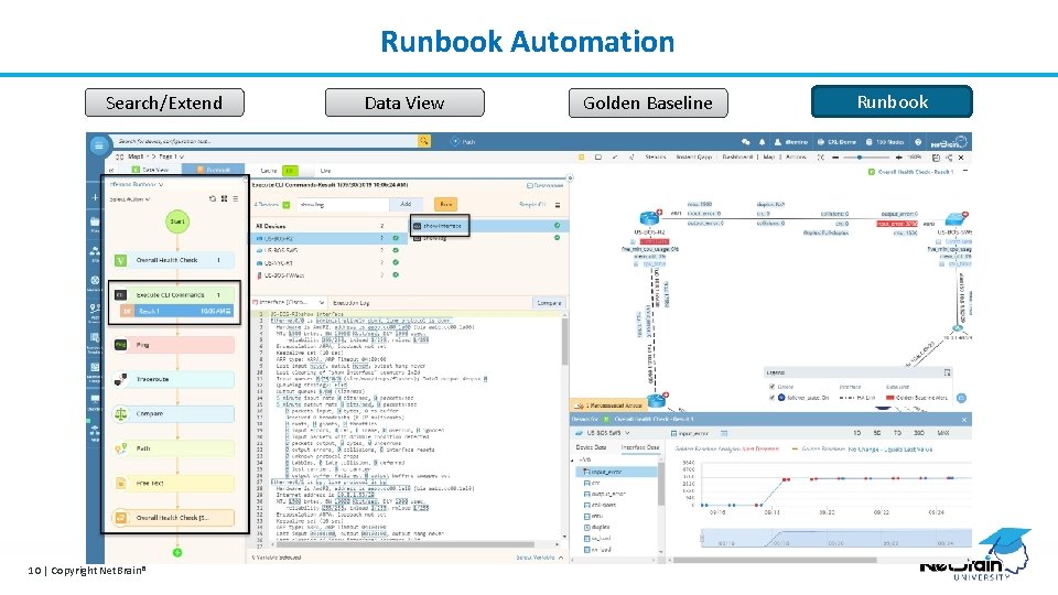 Runbook Automation Search/Extend 10 | Copyright Net. Brain® Data View Golden Baseline Runbook 