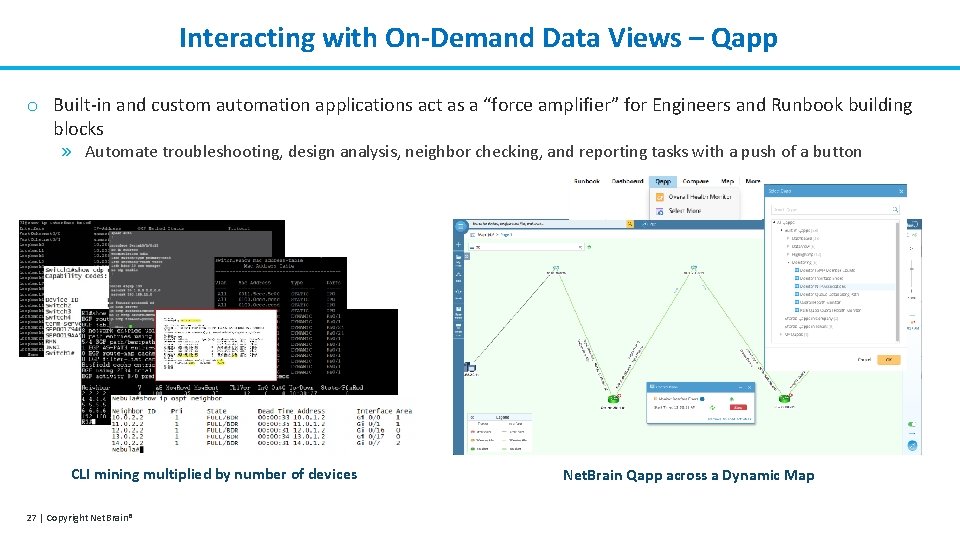 Interacting with On-Demand Data Views – Qapp o Built-in and custom automation applications act