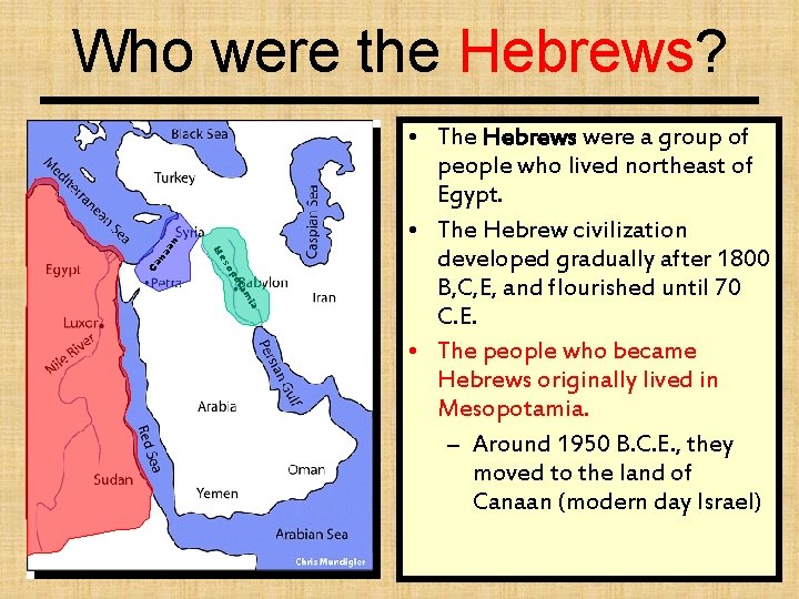 ia am ot na Ca op es M an Who were the Hebrews? • ia am ot na Ca op es M an Who were the Hebrews? •