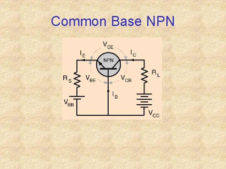 Common Base NPN 