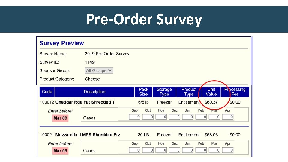 Pre-Order Survey 