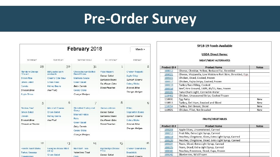 Pre-Order Survey 