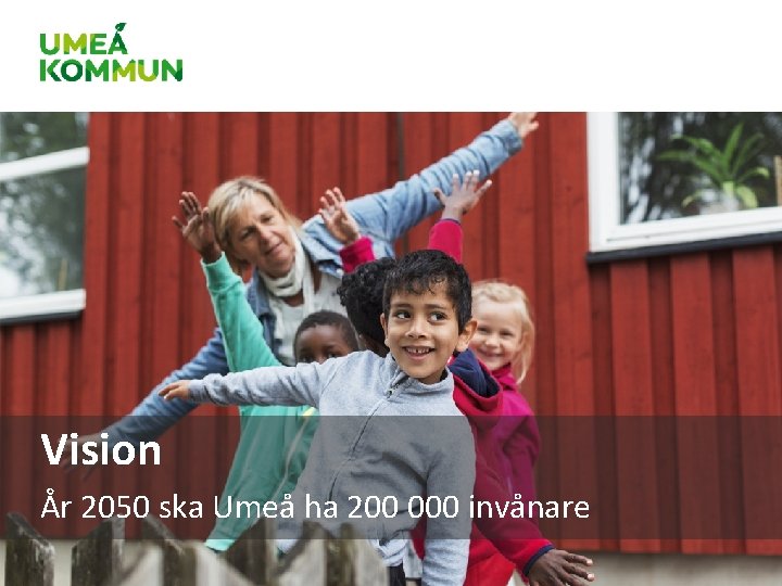 Vision År 2050 ska Umeå ha 200 000 invånare Vision År 2050 ska Umeå ha 200 000 invånare