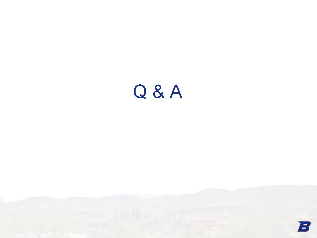 Q&A 