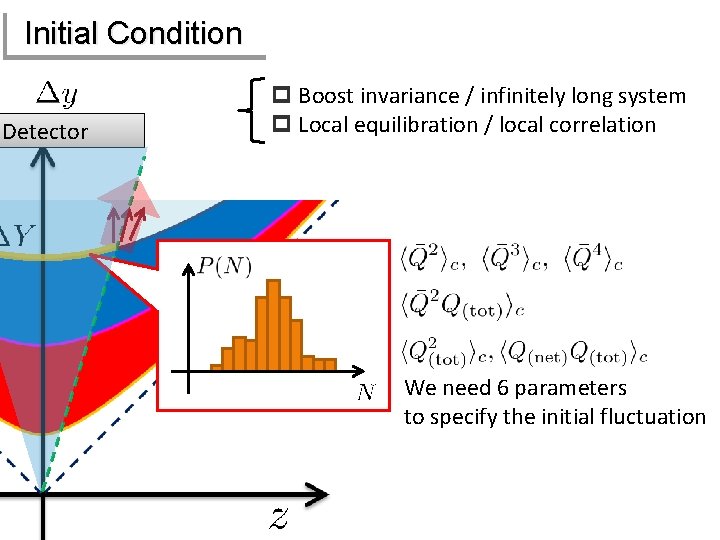 Initial Condition Detector p Boost invariance / infinitely long system p Local equilibration /