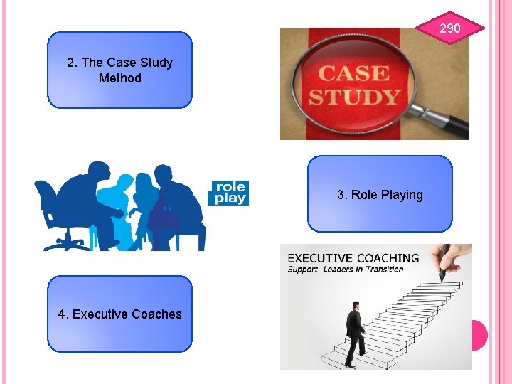 290 2. The Case Study Method 3. Role Playing 4. Executive Coaches 