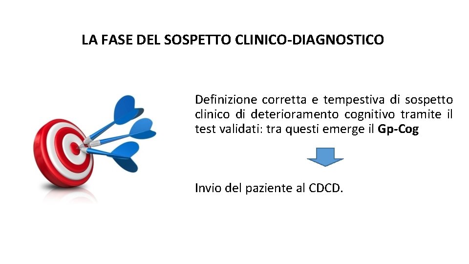 LA FASE DEL SOSPETTO CLINICO-DIAGNOSTICO Definizione corretta e tempestiva di sospetto clinico di deterioramento