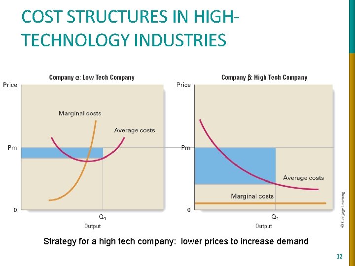 COST STRUCTURES IN HIGHTECHNOLOGY INDUSTRIES Strategy for a high tech company: lower prices to