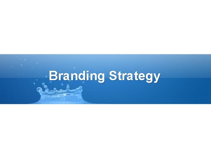 Branding Strategy 