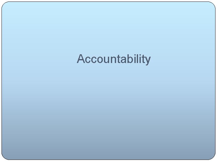 Accountability 