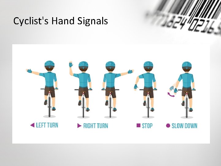 Cyclist's Hand Signals 
