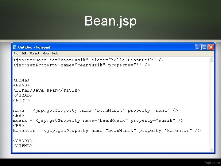 Bean. jsp 