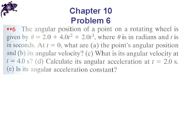 Chapter 10 Problem 6 