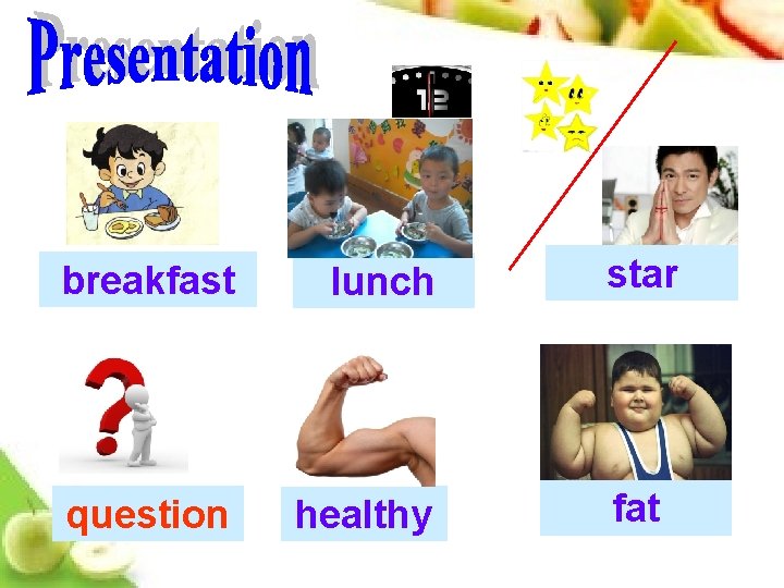 breakfast lunch question healthy star fat 