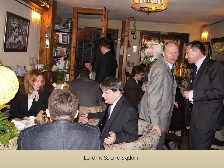 Lunch w Salonie Śląskim. 