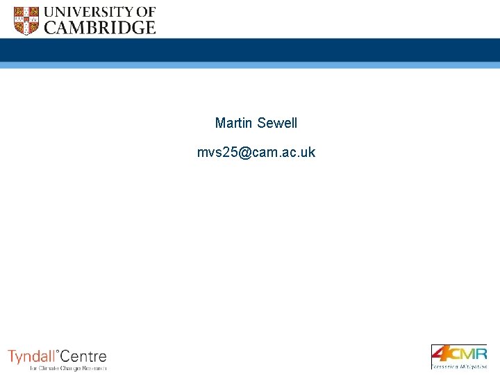 Martin Sewell mvs 25@cam. ac. uk 